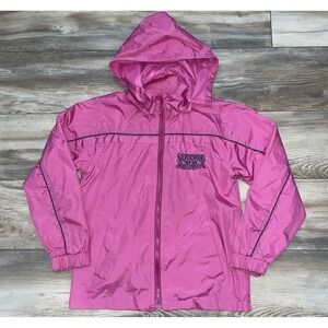 Silverwood Theme Park Boulder Girls Pink Wind Breaker Size Large‎